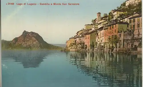 Lago di Lugano v. 1927 Gandria e Monte San Salvatore (AK806)