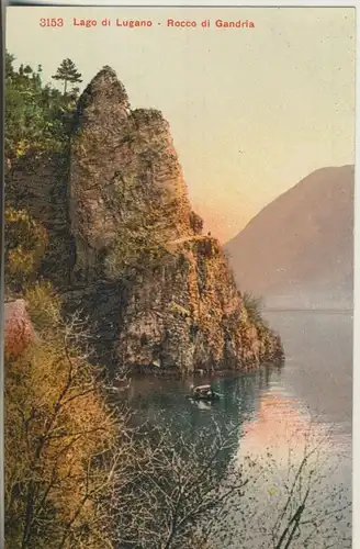 Lago di Lugano v. 1927 Rocco di Gandria (AK807) 
