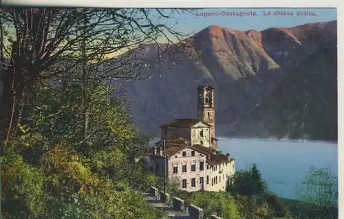 Lago di Lugano-Castagnola v. 1927 Le chiesa antica (AK809) 