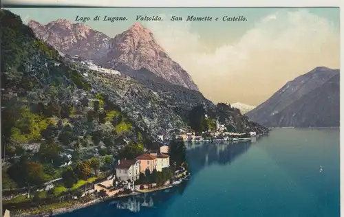 Lago di Lugano v. 1927 Valsolda - San Msmette e Castello (AK814)