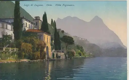 Lago di Lugano v. 1927 Oria - Villa Fogazzaro (AK816)