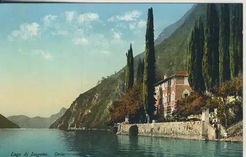 Lago di Lugano v. 1927 Oria - Villa Marchese Brusati (AK817) 