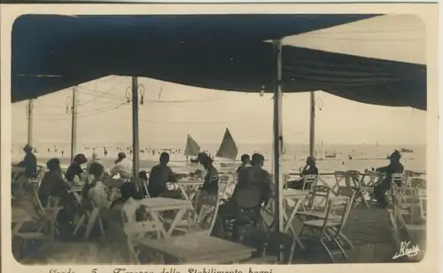 Lago di Garda v. 1934 Terazza dello Stabilimento bagni (AK818) 