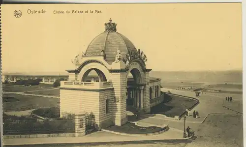 Ostende - Entrée du Palace et la Mer v. 1920 (AK842) 