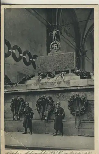 München v. 1938 Mahnmal für die Gefallenen des 9. November 1923 (AK878)