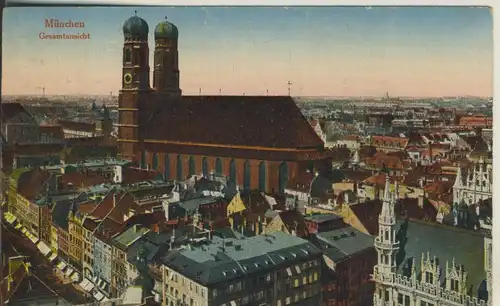 München v. 1921 Teil-Stadt-Ansicht (AK880)