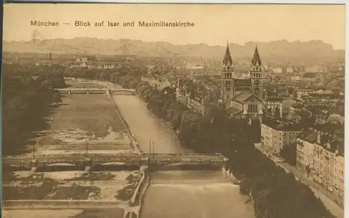 München v. 1927 Blick auf die Stadt (AK884)