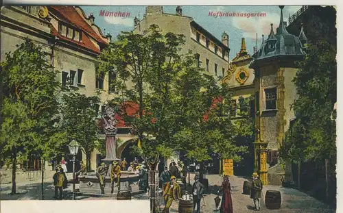 München v. 1904 Im Hofbräuhausgarten (AK887) 