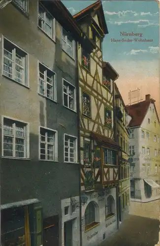 Nürnberg v. 1916 Hans Sachs Wohnhaus (AK896)