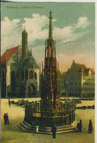 Nürnberg v. 1918 Schöner Brunnen (AK897)