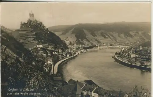 Cochem v. 1930 Von Haus Krain gesehen (AK905)