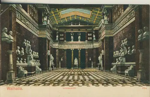 Walhalla v. 1910 Innenansicht (AK925) 