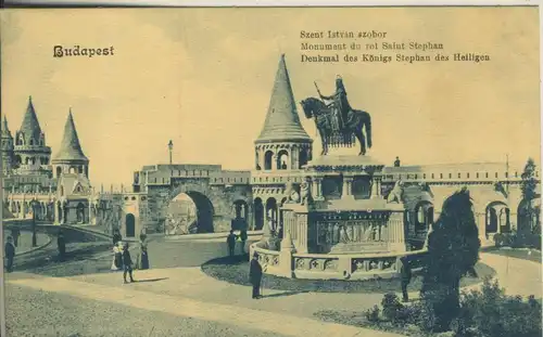 Budapest v. 1908 Denkmal des Königs Stephan des Heiligen (AK940)