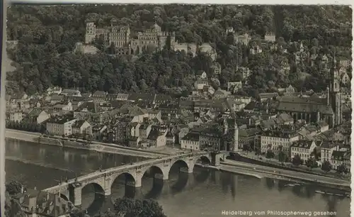 Heidelberg v, 1956 Teil-Stadt-Ansicht (AK947) 