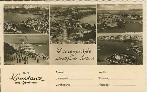 Konstanz v. 1958 5 Ansichten (AK957)