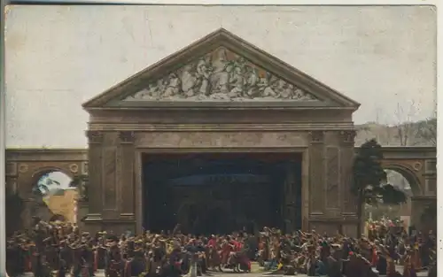 Oberammergau v. 1922 Passionsspiele 1922 - Einzug in Jerusalem (AK962) 