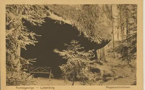 Wunsiedel / Luisenburg v. 1922 Der Regebschirmfelsen (AK965) 