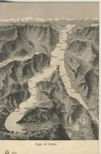 Varenna v. 1908 Landkarte (AK985)