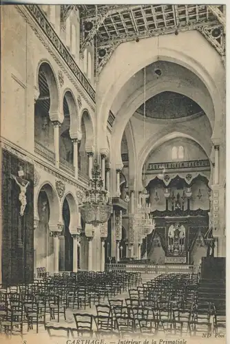Carthage bei Tunis v. 1910 Kirche von innen (AK990) 