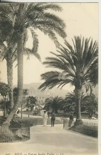 Nice v. 1914 Vue au Jardin Public (AK1003) 