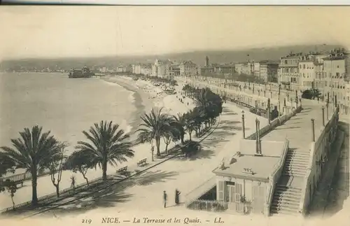 Nice v. 1914 Le Terrasse et les Quais (AK1006)