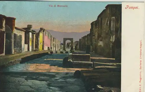 Pompei v. 1904 Via di Mercurio (AK1008) 