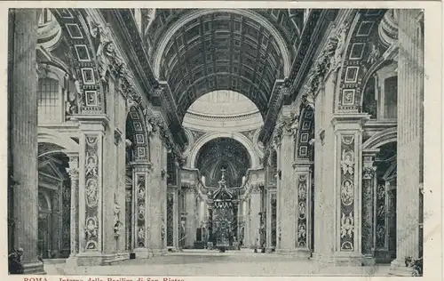 Roma v. 1914 Interno della Basilica di San Pietro (AK1026)