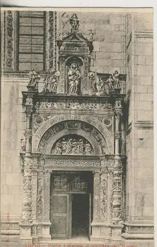 Como v. 1914 Porta Laterale a sinistra del Duomo (AK1034) 