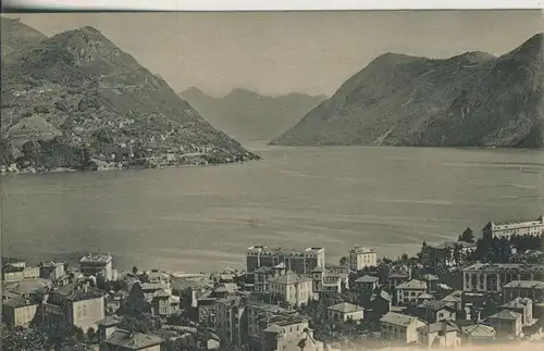 Lugano-Paradiso v. 1914 Teil-Stadt-Ansicht (AK1035)