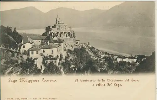 Lago Menaggio - Locarno v. 1904 Il Santuario della Madonna del Sasso e veduta del Lago (AK1045) 
