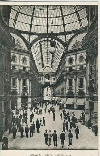 Milano v. 1914 Interno Galleria V.E. (AK1068)