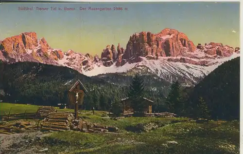 Südtirol / Tierser Tal b. Bozen v. 1935 Der Rosengarten (AK1072) 