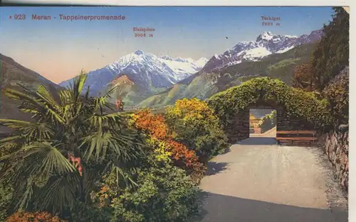 Südtirol / Meran v. 1935 Tappeinerpromenade (AK1074)