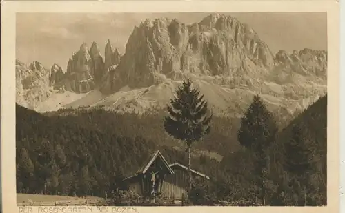 Südtirol / Gries b. Bozen v. 1930 Rosengarten (AK1087) 