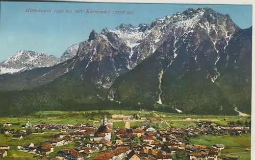 Mittenwald v. 1930 Teil-Stadt-Ansicht (AK1094) 