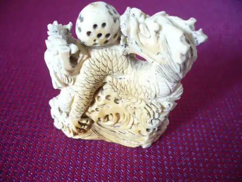 Elfenbein-Schnitzerei - Drachen (546) Preis reduziert