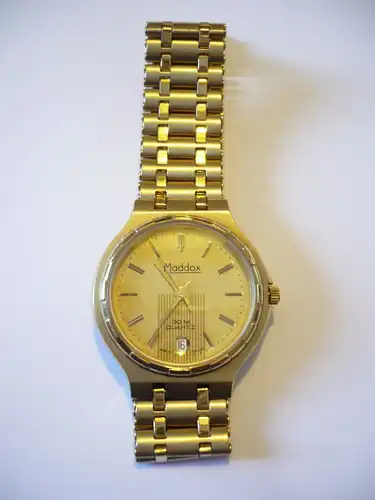 \"Maddox\" Quarz-Uhr - vergoldet (572) Preis reduziert