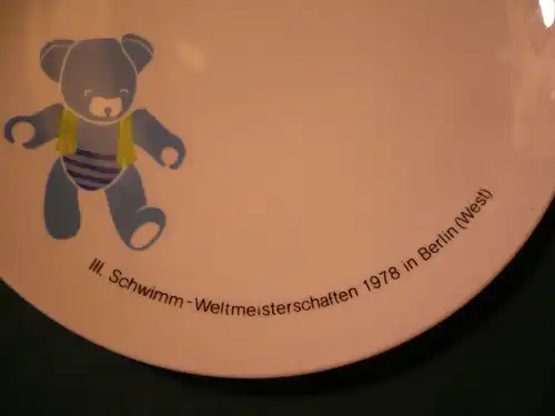 Wandteller - III.Schwimmweltmeisterschaften 1978 in Berlin(West) (599) Preis reduziert