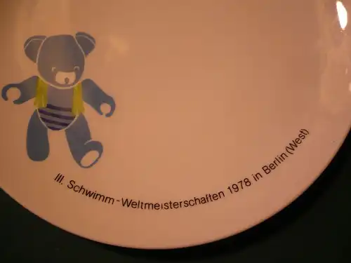 Wandteller - III.Schwimmweltmeisterschaften 1978 in Berlin(West) (599) Preis reduziert