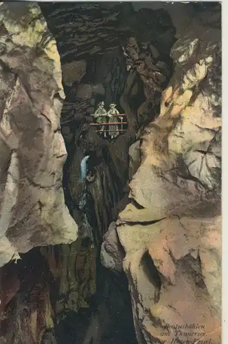 Beatushöhlen am Thunersee v. 1914 Der Herren Kessel (AK1105)