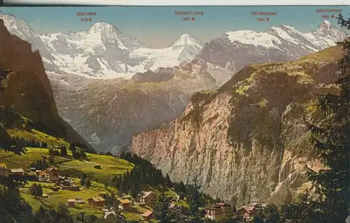 Bei Bern v. 1918 Breithorn,Tschingelhorn und Gespaltenhorn (AK1107)