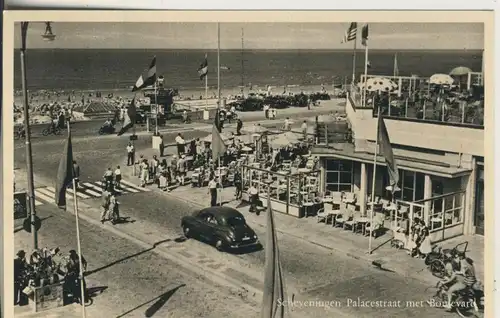 Scheveningen v. 1935 Palacestraat met Boulevard (AK1124)