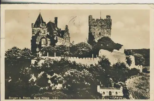 Bingen v. 1930 Burg Klopp (AK1146)