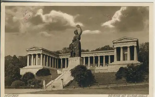 München v. 1937 Bavaria mit Ruhmeshalle (AK1151)