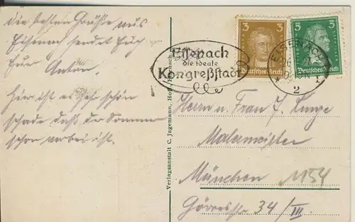 Eisenach v. 1927 Der Burghof (AK1154)