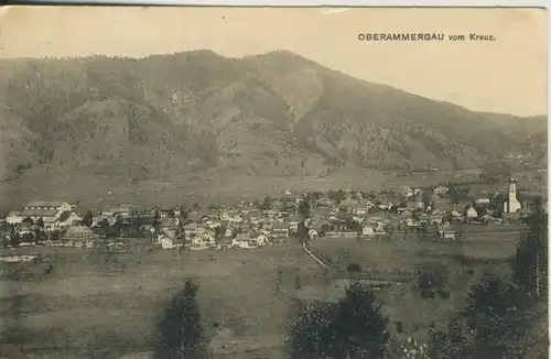 Oberammergau v. 1914 Dorfansicht (AK1157)