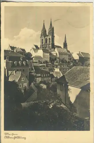 Meissen v. 1942 Teil-Stadt-Ansicht mit der Burg (AK1161)