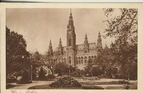 Wien v. 1926 Das Rathaus (AK1174) 