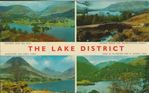 The Lake District v. 1965 4 Ansichten (AK1221)