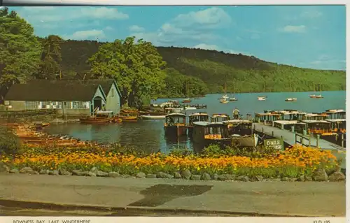 Bowness Bay - Lake Windermere v. 1965 Bootshafen mit See (AK1222)